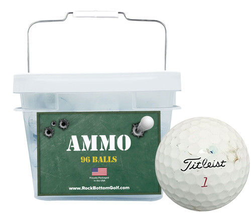Hit Away Recycled Used Golf Balls [96-Ball] - Image 1