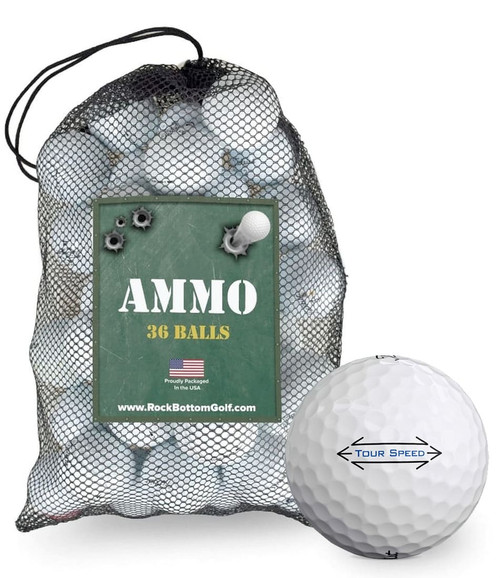 Titleist 2019 Tour Soft Recycled Used Golf Balls 36-Ball Ammo Bag - Image 1