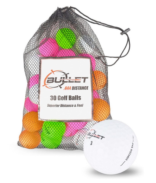 Bullet .444 Distance Matte Colored Golf Balls [30-Ball] - Image 1